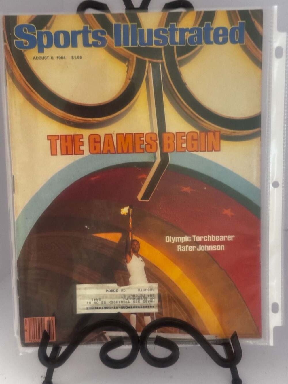 Sports Illustrated Magazine 8/6/84 The Games Begin, Rafer Johnson Cover